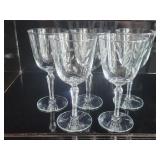 5 Vintage Libbey Windswept Glasses