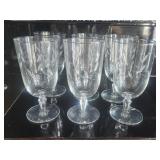 6 Libbey Windswept Iced Tea Glasses