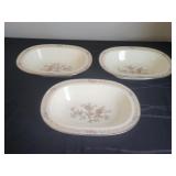 3 Noritake Imperial Garden Serving Bowls