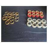 3 Sets of Vintage Napkin Rings