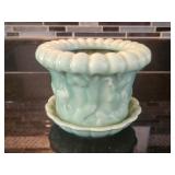 Vintage Chinese Planter and Saucer
