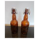 Vintage Flip Top Glass Bottles