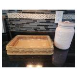 Casserole Dish and Cookie Jar