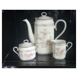 Noritake Imperial Garden Coffee Pot/Sugar/Creamer