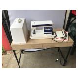 Husqvarna Viking Sewing Machine with Table and Acc