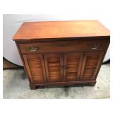 Cherry Wood Server with Drawer and Cabinet Doors