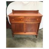 Cherry Wood Sideboard with Drawers and Cabinet