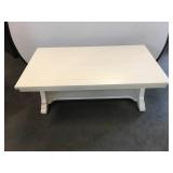 White Wooden Coffee Table, 50x28x18.5 Inches