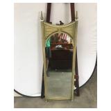 Tall Gold-Tone Decorative Mirror, 18ï¿½34 Inches