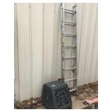 Werner 16-Foot Ladder and Decorative Metal Heater