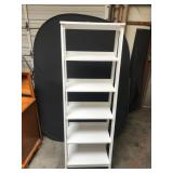 White Wooden 6-Shelf Tall Storage Unit