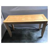 Maple Console Table with Inlaid Detailing