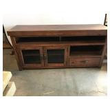 Pine Media Console with Storage, 64x17x31