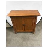 Wooden Storage Cabinet with Double Doors, 32ï¿½12.5ï¿½