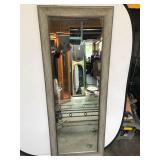 Rectangular Wall Mirror with Wood Grain Frame, 27ï¿½