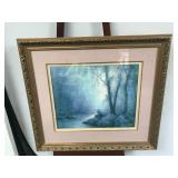 Framed Landscape Artwork Signed by Artist (37.25ï¿½3