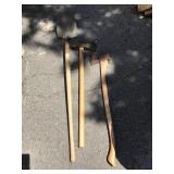 Lot of Shovel, Sledgehammer, and Hatchet Tools