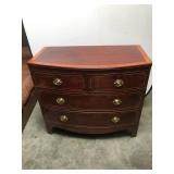 Cherry Bow Front Chest of Drawers, 40x21x36