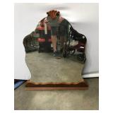 29ï¿½23 Vintage Arched Wall Mirror With Wood Frame