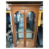 Jasper Cabinet Company Oak Display Cabinet