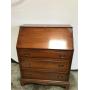 Vintage Mahogany Drop-Front Secretary Desk With Ke