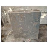 Metal Wall Hanging Storage Cabinet & Contents