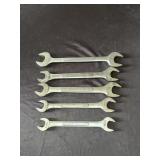 5 Craftsman Open Ended Wrenches