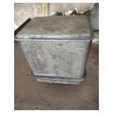 Metal Storage Bin on Wheels
