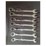 7 pcs Gear Wrench Ratchet Wrenches Set