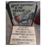 2 Garage Signs