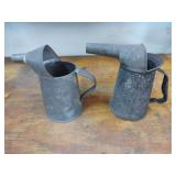 2 Antique Oil Cans