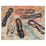 Polished Stone Beaded Backlaces
