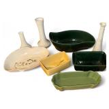 Vintage Planters and Milk Glass Vases