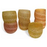 Set of 6 Handblown Glass Tumblers