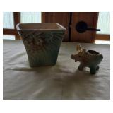 McCoy Gargoyle Planter & Shawnee Pig Planter