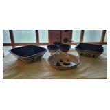 "Woodland" Serving Pieces- Pie Plate