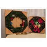 2 Christmas Wreaths