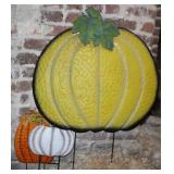 Fall Metal Pumpkin Yard Decorations