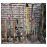 Collection of Long Handled Tools