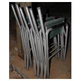 Set of 3 Backless Folding Chairs