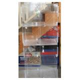 2 Plexi Glass Locking Cases w/ Tray