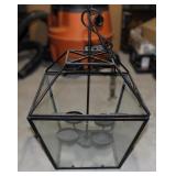 Metal Hanging Candle Chandelier