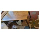 Oak Table with Turned Legs