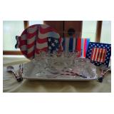 Independence Day Anchor Hocking Sherbert Cups