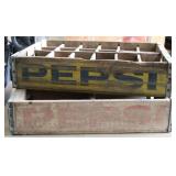 Vintage Wooden Pepsi Bottle Crates