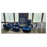 Pfaltzgraff "Ice Crystal"&Atomic Starburst Glasses