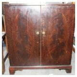 Vintage Tiger Wood RCA Victor Tube Cabinet