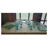 Libbey Green Orchard Fruit Glasses & Bakeware