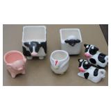 Farm Animal Measuring Cups w/ Cow Shakers