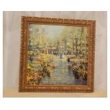 Les Fleurs by Terelak Framed Oil Painting